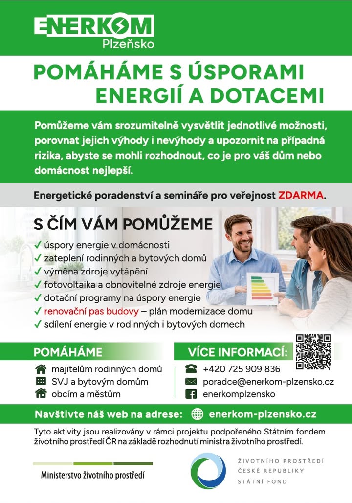 🌱 Renovační pasy přicházejí. Na koho se obrátit v našem regionu?

Ministerstvo životního prostředí o