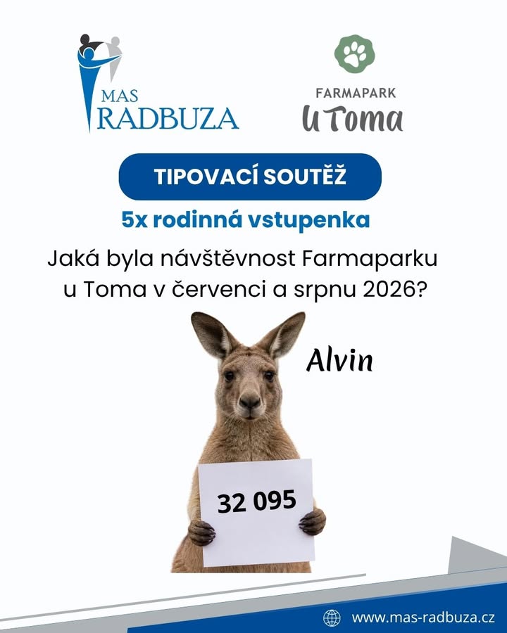 💙 VÝSLEDKY TIPOVACÍ SOUTĚŽE! 💙

Soutěžili jste s námi o 5 rodinných vstupenek do Farmapark u Toma. T